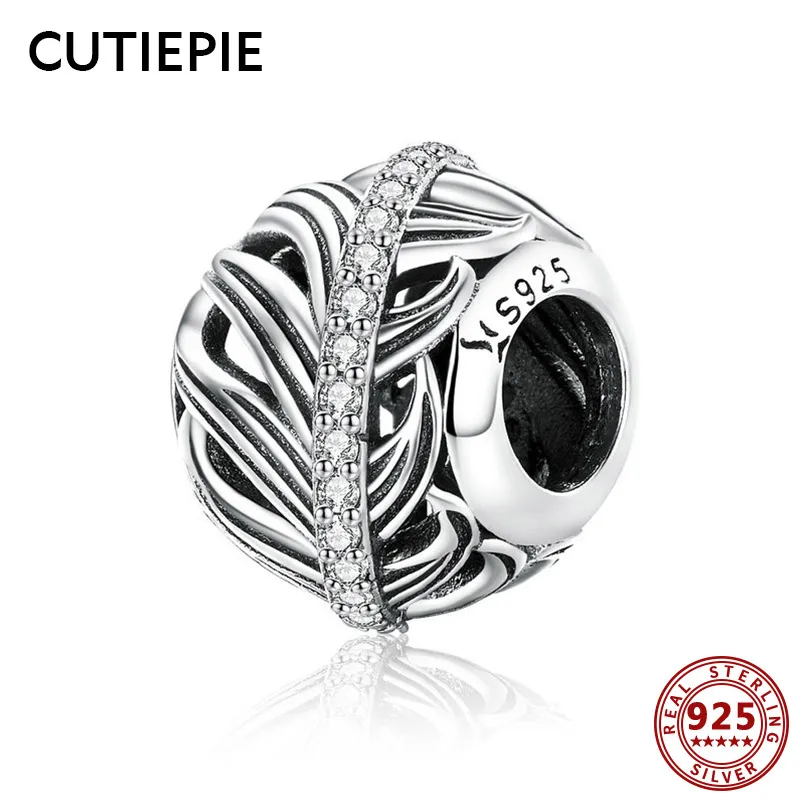 CUTIEPIE Newest 100% Real 925 Sterling Silver Feather Heart Beads Fit for Link Chain Necklace Charm Bracelet Silver Jewelry Gift
CUTIEPIE Newest 100% Real 925 Sterling Silver Feather Heart Beads Fit for Link Chain Necklace Charm Bracelet Silver Jewelry Gift