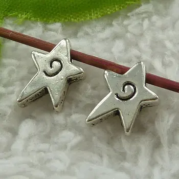 280 pieces antique silver star spacers 13x11mm #3453
280 pieces antique silver star spacers 13x11mm #3453