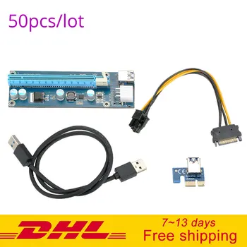 USB 3.0 PCI-E PCI E Express Extender Riser Card PCI-E 1X to 16X Adapter with SATA 15 Pin-6Pin Power Cable 60cm USB Cable For PC
USB 3.0 PCI-E PCI E Express Extender Riser Card PCI-E 1X to 16X Adapter with SATA 15 Pin-6Pin Power Cable 60cm USB Cable For PC
