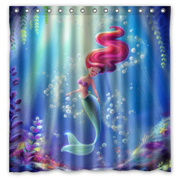 Waterproof Shower Curtain The Little Mermaid Water Resistant Bath Bathing Screen Custom Bathroom Decoration 71*71 inch
Waterproof Shower Curtain The Little Mermaid Water Resistant Bath Bathing Screen Custom Bathroom Decoration 71*71 inch