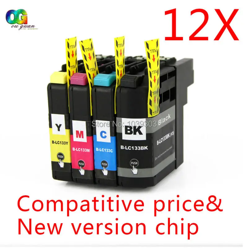 12 x ink cartridge Compatible for brother LC131 LC133 LC135 DCP-J172W J152W J552DW MFC-J245 J470DW J650DW J870DW J4410DW J4510DW
12 x ink cartridge Compatible for brother LC131 LC133 LC135 DCP-J172W J152W J552DW MFC-J245 J470DW J650DW J870DW J4410DW J4510DW