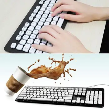 Logitech Washable USB Wired Laser Printing Keyboard K310 for Windows XP Vista 7 8 Desktop Laptop PC Computer for Home Office
Logitech Washable USB Wired Laser Printing Keyboard K310 for Windows XP Vista 7 8 Desktop Laptop PC Computer for Home Office