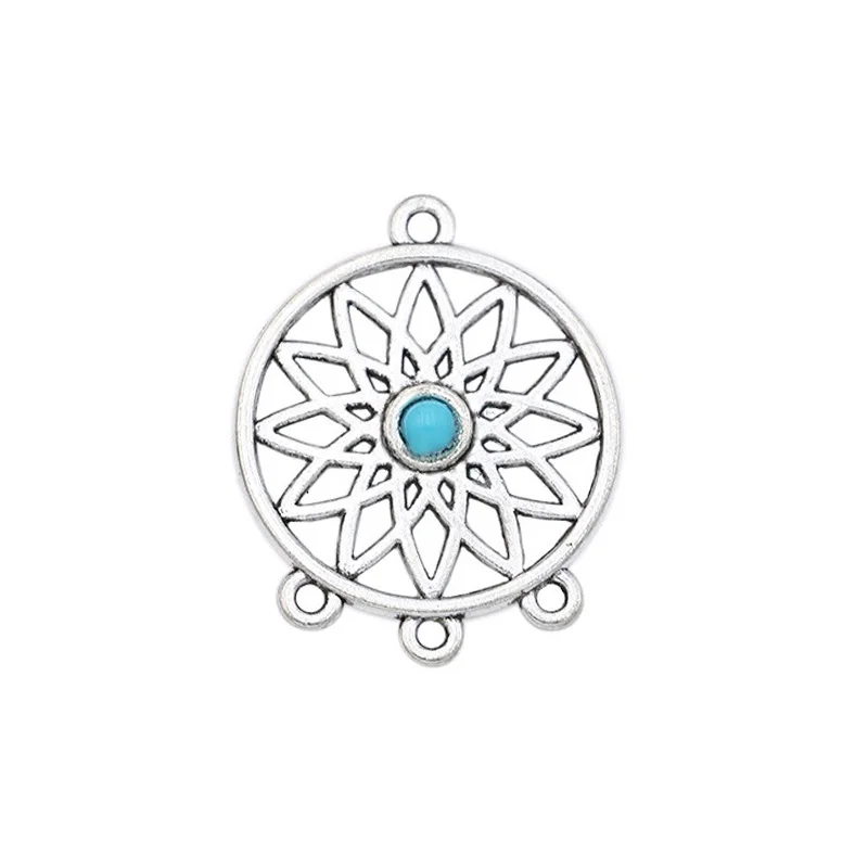 Antique Silver Plated Dreamcatcher Connector for Jewelry Making Bracelets Necklace Accessories DIY 33x26mm
Antique Silver Plated Dreamcatcher Connector for Jewelry Making Bracelets Necklace Accessories DIY 33x26mm