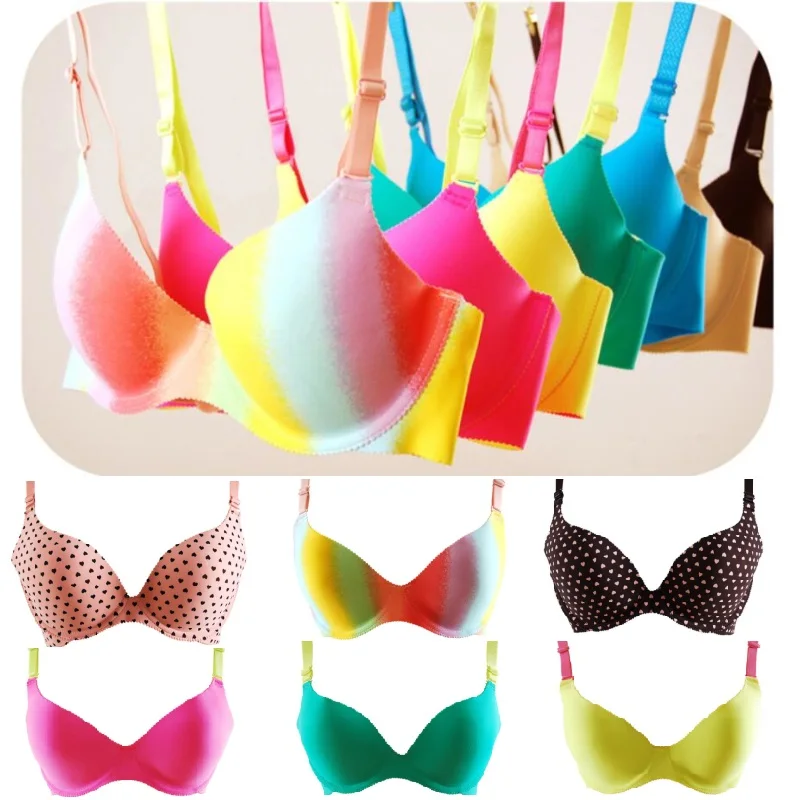Seamless bra ultra thin padded cup women underwear push up one piece bra Print & solid color H179
Seamless bra ultra thin padded cup women underwear push up one piece bra Print & solid color H179