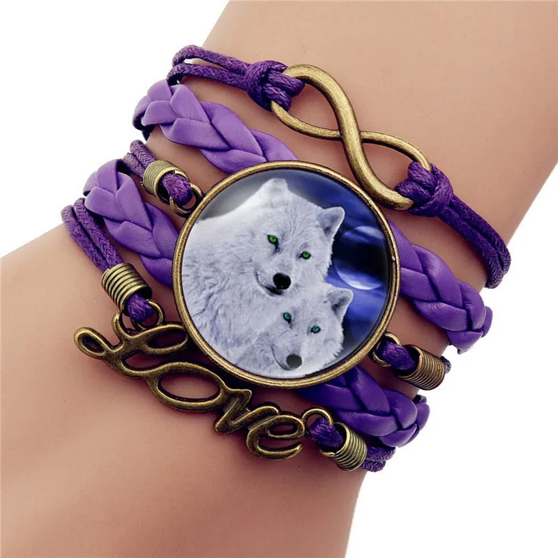 fashion Black Color Gothic Wolf Moon Glass Dome Charm Bracelet Bangle Jewelry Love Boy Men Handmade Sirius Accessories gift
fashion Black Color Gothic Wolf Moon Glass Dome Charm Bracelet Bangle Jewelry Love Boy Men Handmade Sirius Accessories gift