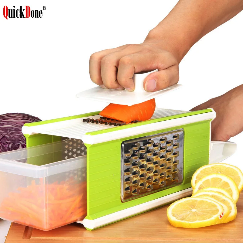 QuickDone 5 in 1 Grater Vegetable Cutter Sets Stainless Steel Blades Vegetable Cutter Peeler Slicer Grater Kitchen Tools AKC5000
QuickDone 5 in 1 Grater Vegetable Cutter Sets Stainless Steel Blades Vegetable Cutter Peeler Slicer Grater Kitchen Tools AKC5000