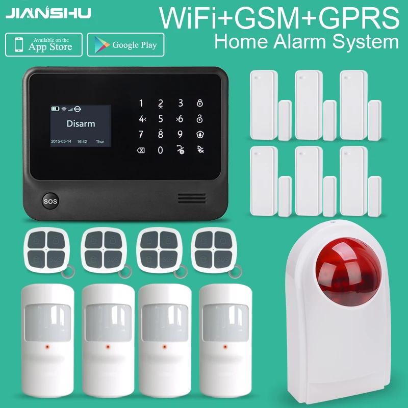 Home security gsm wifi gprs sms burglar alarm system Ifttt / Scene setting intruder alarm Contact ID professional alarm
Home security gsm wifi gprs sms burglar alarm system Ifttt / Scene setting intruder alarm Contact ID professional alarm