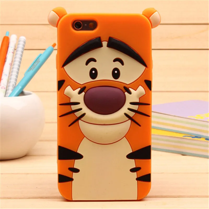 3D Cartoon Soft Silicone Phone Case For iPhone 5S 6 6S 7 8 Plus X Cover Mickey Judy Rabbit Smile Cat Tiger Stitch Unicorn Animal 3D Cartoon Soft Silicone Phone Case For iPhone 5S 6 6S 7 8 Plus X Cover Mickey Judy Rabbit Smile Cat Tiger Stitch Unicorn Animal