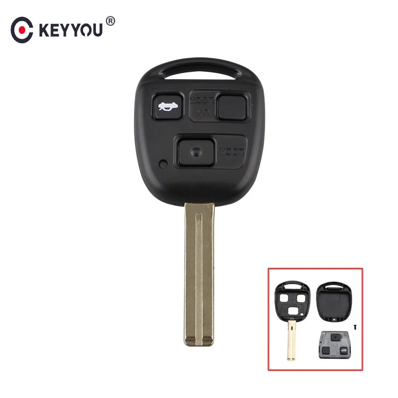 KEYYOU 3 Buttons Remote Control Car Key Fob 314.4Mhz FCCID:HYQ12BBT ID67 Chip For Lexus ES330 2004-2006/LS430 2001-2003
KEYYOU 3 Buttons Remote Control Car Key Fob 314.4Mhz FCCID:HYQ12BBT ID67 Chip For Lexus ES330 2004-2006/LS430 2001-2003