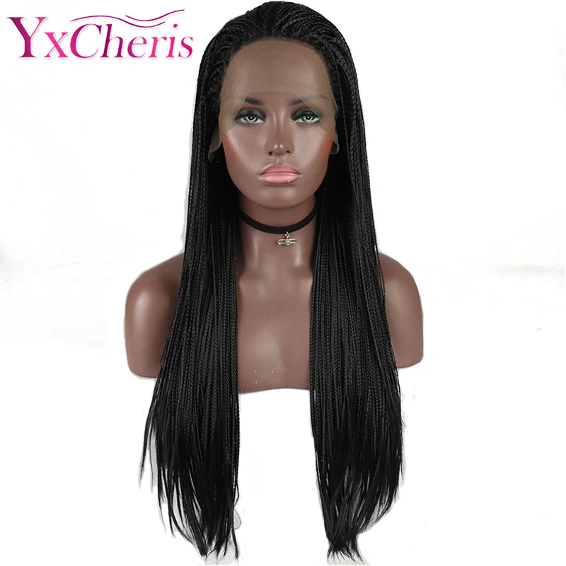 Synthetic Lace Front Braided Wigs for Women Long Natural Black Hair Afro Frontal Lace Wigs Female
Synthetic Lace Front Braided Wigs for Women Long Natural Black Hair Afro Frontal Lace Wigs Female