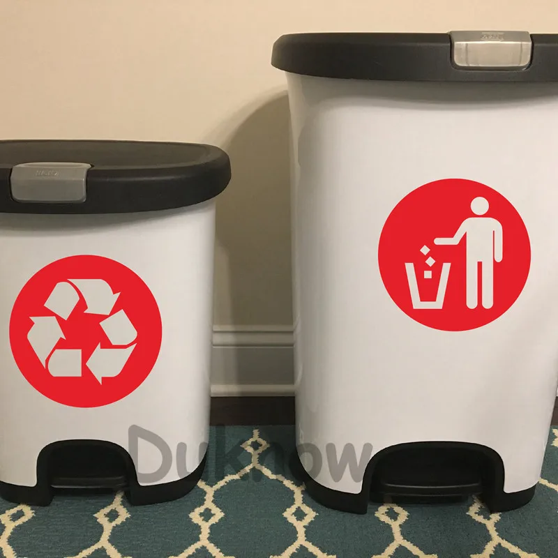 Trash Can Decor Classification Sign Vinyl Art Decal Sticker , Recycle Bin And General Waste Logo Art Decals Home Decoration
Trash Can Decor Classification Sign Vinyl Art Decal Sticker , Recycle Bin And General Waste Logo Art Decals Home Decoration
