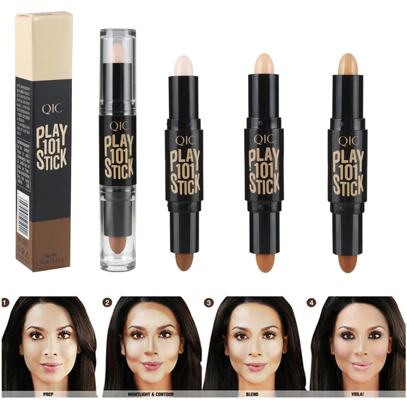 Double Head 3D Bronzer Highlighter Stick Face Makeup Kit Concealer Pen Foundation Stick Cream Texture Contour Iluminador Pencil
Double Head 3D Bronzer Highlighter Stick Face Makeup Kit Concealer Pen Foundation Stick Cream Texture Contour Iluminador Pencil