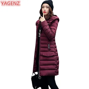YAGENZ New Winter Womens Clothing Cotton Clothing Hooded Coat Fashion Long Section Female Student Keep Warm Zipper Gray Tops 567
YAGENZ New Winter Womens Clothing Cotton Clothing Hooded Coat Fashion Long Section Female Student Keep Warm Zipper Gray Tops 567