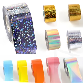Holographic Matte Nail Art Transfer foil Sticker 4cm*120M Stripe Plum Blossom Starry Sky For DIY Manicure Nail Decoration
Holographic Matte Nail Art Transfer foil Sticker 4cm*120M Stripe Plum Blossom Starry Sky For DIY Manicure Nail Decoration