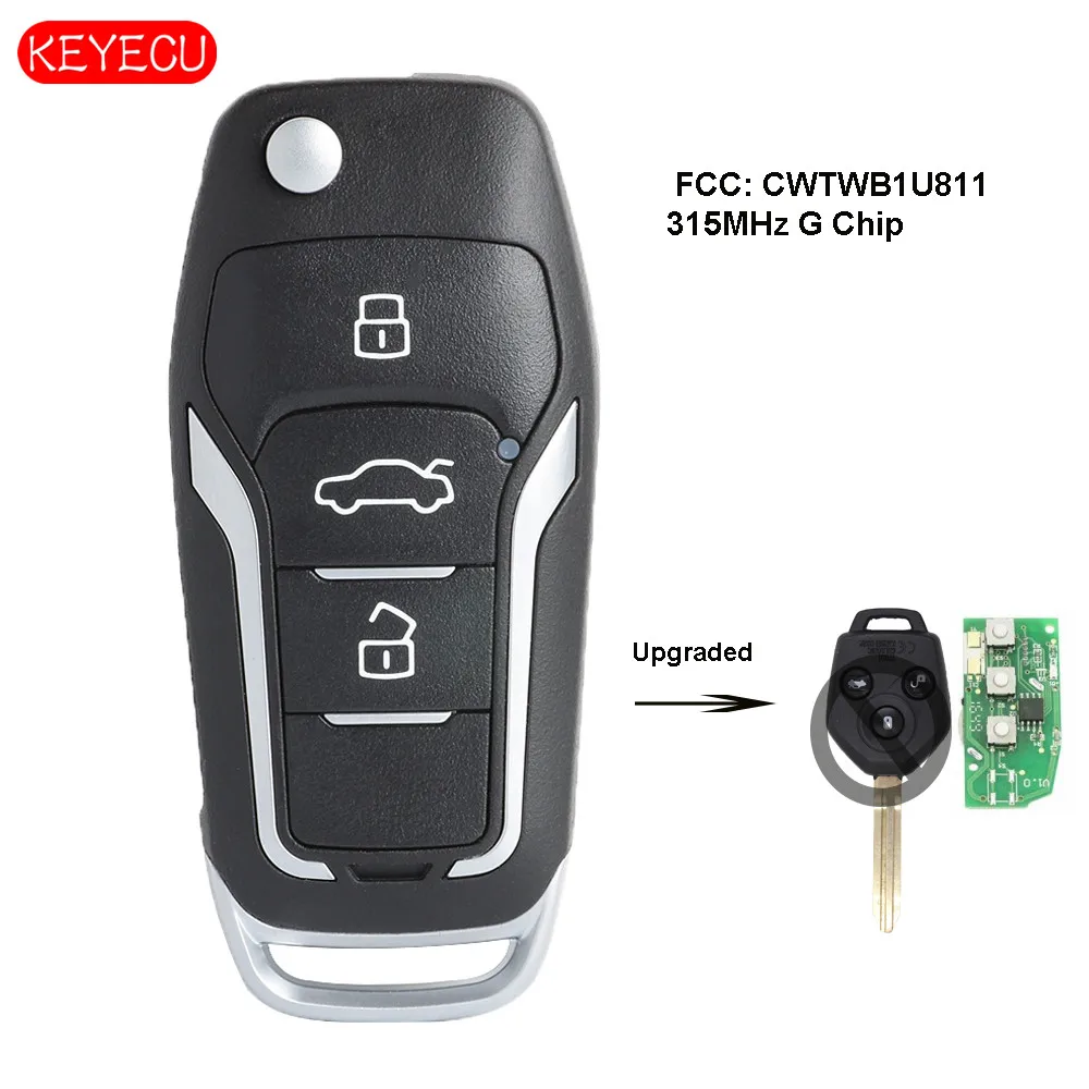 Keyecu Upgraded Flip Remote Key 315MHz G Chip for Subaru USA LEGACY OUTBACK XV FORESTER 2012-2015 FCC ID: CWTWB1U811
Keyecu Upgraded Flip Remote Key 315MHz G Chip for Subaru USA LEGACY OUTBACK XV FORESTER 2012-2015 FCC ID: CWTWB1U811