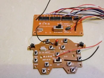 1 Set 2.4G 12 Channels Transmitter + Receiver Board 50 Meters Control Receiving Module for DIY RC Toy Car Accessories 
1 Set 2.4G 12 Channels Transmitter + Receiver Board 50 Meters Control Receiving Module for DIY RC Toy Car Accessories