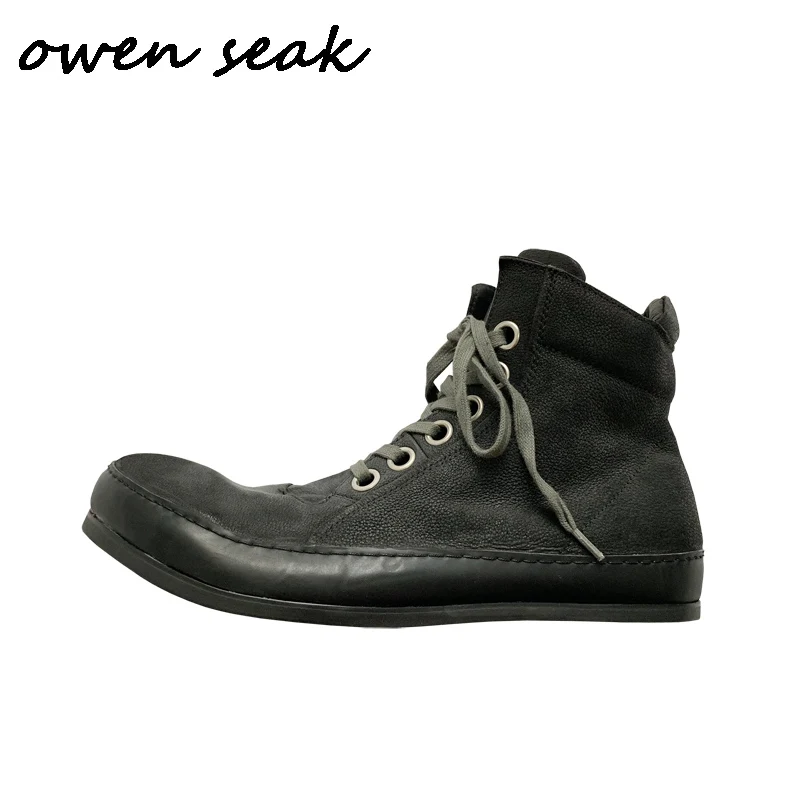 19ss Men Casual Boots Cow Leather High-TOP Ankle Luxury Handmade Trainers Spring Rock Zip Lace-up Flats Black Shoes Sneakers
19ss Men Casual Boots Cow Leather High-TOP Ankle Luxury Handmade Trainers Spring Rock Zip Lace-up Flats Black Shoes Sneakers