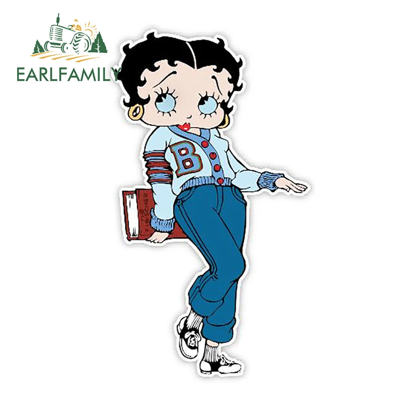 EARLFAMILY 13cm X 7.4cm Betty Boop School Girl Decal Funny Car Stickers Vinyl Car Window Trunk DIY Car Styling Accessories
EARLFAMILY 13cm X 7.4cm Betty Boop School Girl Decal Funny Car Stickers Vinyl Car Window Trunk DIY Car Styling Accessories