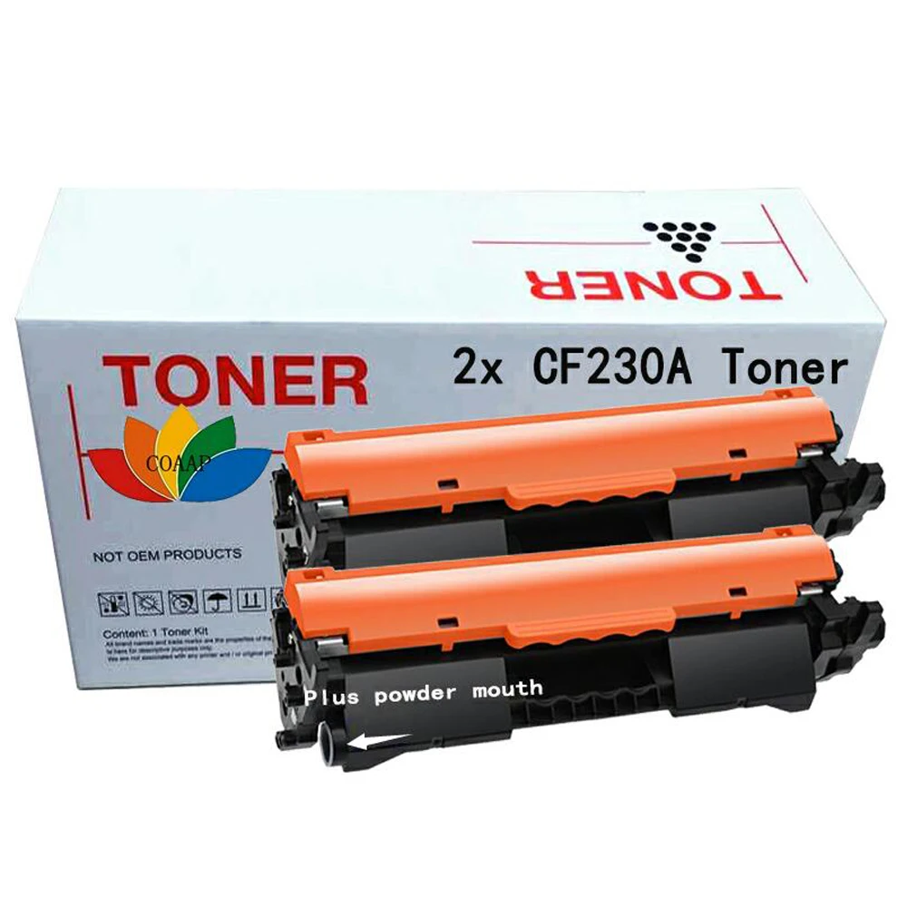 2x Compatible hp CF230A CF230 230A toner cartridge for HP LaserJet M203d M203dn M203dw MFP M227fdn M227fdw (No chip)
2x Compatible hp CF230A CF230 230A toner cartridge for HP LaserJet M203d M203dn M203dw MFP M227fdn M227fdw (No chip)