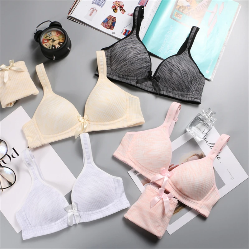 training bras for girls underwear solid cotton wire free girls bras small breast push up teenager girls clothing adolescente
training bras for girls underwear solid cotton wire free girls bras small breast push up teenager girls clothing adolescente