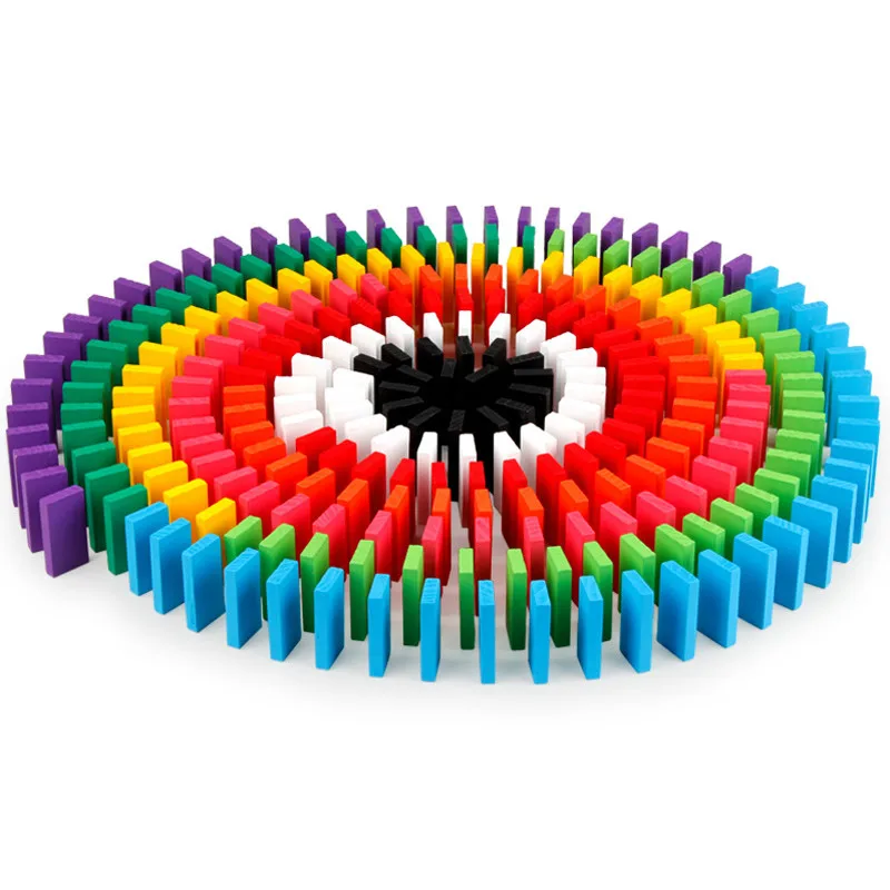 120 PCS Wooden Colorful Rainbow Domino Blocks Building Toy Early Educational Toys For Children Kids Dominoes Games Gifts
120 PCS Wooden Colorful Rainbow Domino Blocks Building Toy Early Educational Toys For Children Kids Dominoes Games Gifts