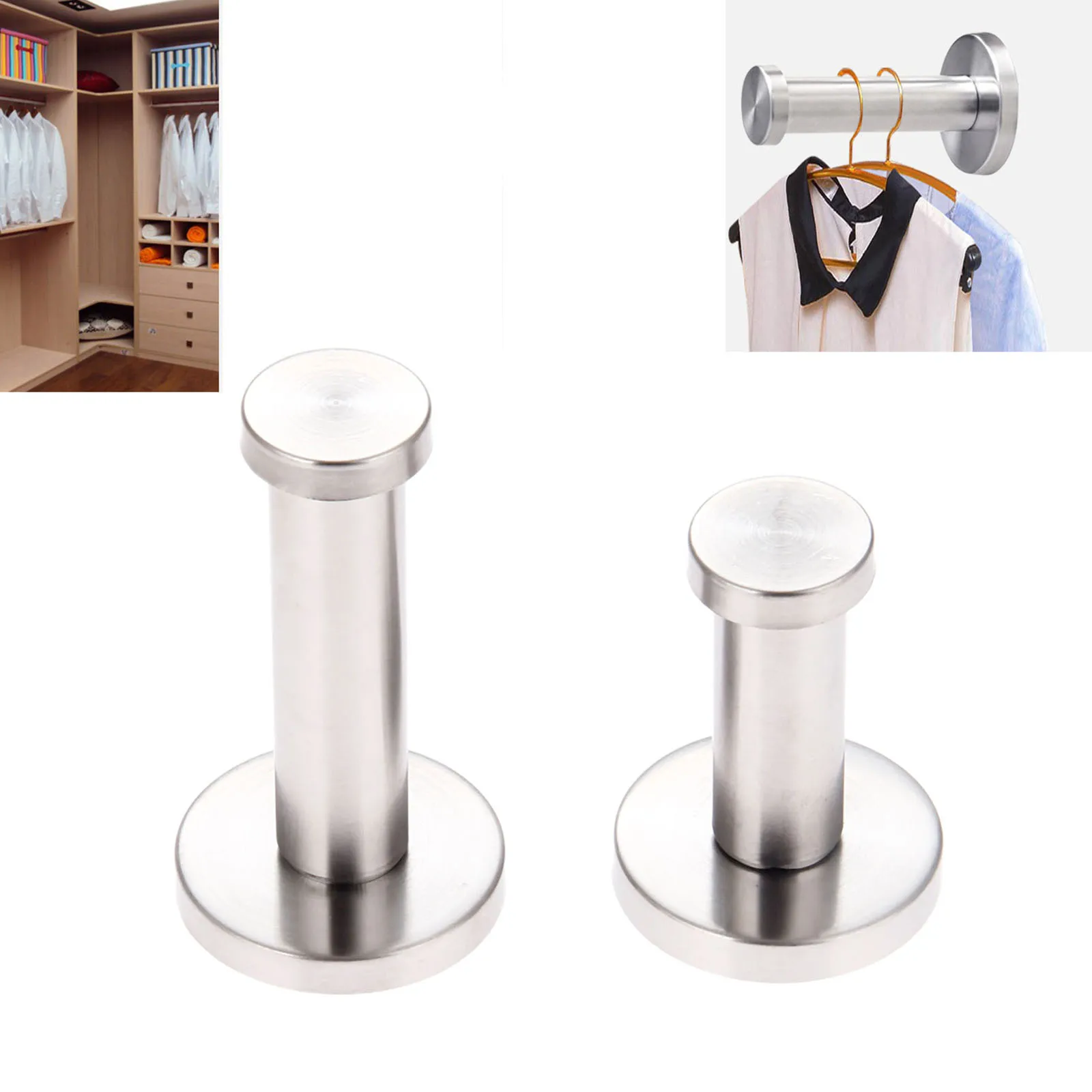 DRELD 1Pc Stainless Steel Hook Coat Hat Clothes Robe Holder Rack Hook Wall Hanger Coat Hooks Wall Mounted Bathroom Accessory
DRELD 1Pc Stainless Steel Hook Coat Hat Clothes Robe Holder Rack Hook Wall Hanger Coat Hooks Wall Mounted Bathroom Accessory