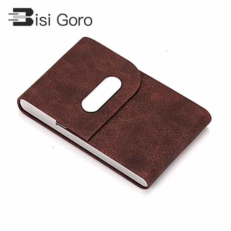 BISI GORO 2019 New RFID Business Card Holder Women&Men Name Card Holders Aluminum PU Leather Card Wallet Creative Purse
BISI GORO 2019 New RFID Business Card Holder Women&Men Name Card Holders Aluminum PU Leather Card Wallet Creative Purse