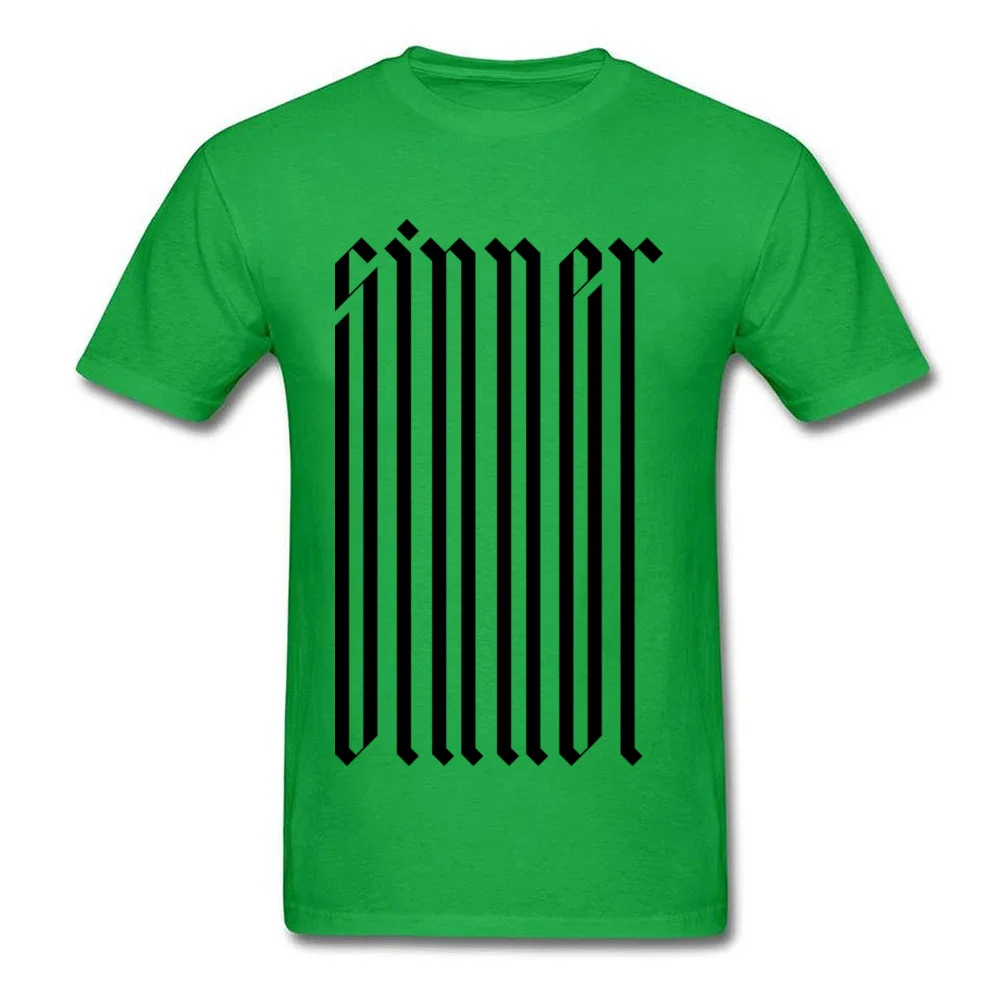Tops T Shirt SINNER Lovers Day 2018 Fashion Leisure Short Sleeve 100% Cotton O-Neck Adult T-Shirt Leisure Clothing Shirt SINNER green