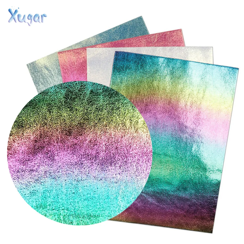 Xugar 22*30CM Synthetic Leather Rainbow Burst Crack Metal Faux Leather Fabric DIY Hair Accessories Garment Decorative Materials
Xugar 22*30CM Synthetic Leather Rainbow Burst Crack Metal Faux Leather Fabric DIY Hair Accessories Garment Decorative Materials