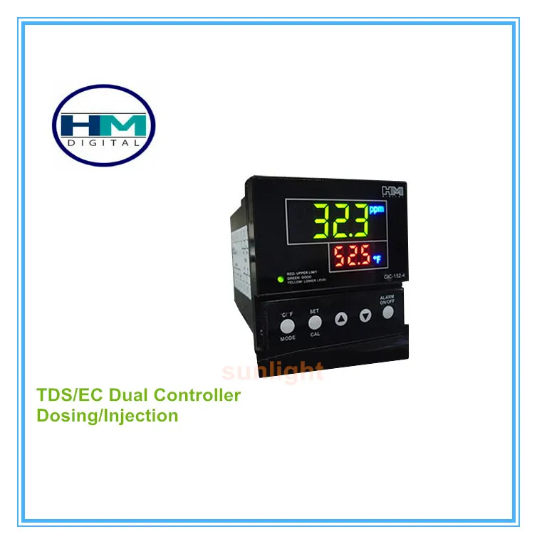 HM Digital CIC-152 Dual Control Dosing/Injection TDS and EC Controller with Digital Calibration
HM Digital CIC-152 Dual Control Dosing/Injection TDS and EC Controller with Digital Calibration