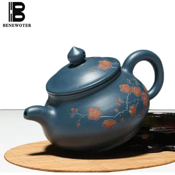 240ML Yixing Purple Clay Teapot Plum Blossom Pattern Raw Ore Pan Pot Chinese Kung Fu Tea Set Tieguanyin Puer Kettles Sent Gifts
240ML Yixing Purple Clay Teapot Plum Blossom Pattern Raw Ore Pan Pot Chinese Kung Fu Tea Set Tieguanyin Puer Kettles Sent Gifts