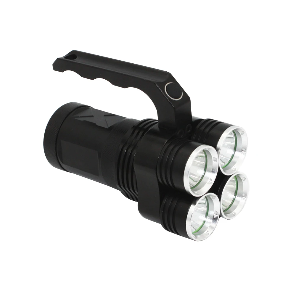 4500LM LED Flashlight 4 * XM-L2 Spotlight Searchlight Torch Super bright Tactical Camping Hunting Light
4500LM LED Flashlight 4 * XM-L2 Spotlight Searchlight Torch Super bright Tactical Camping Hunting Light