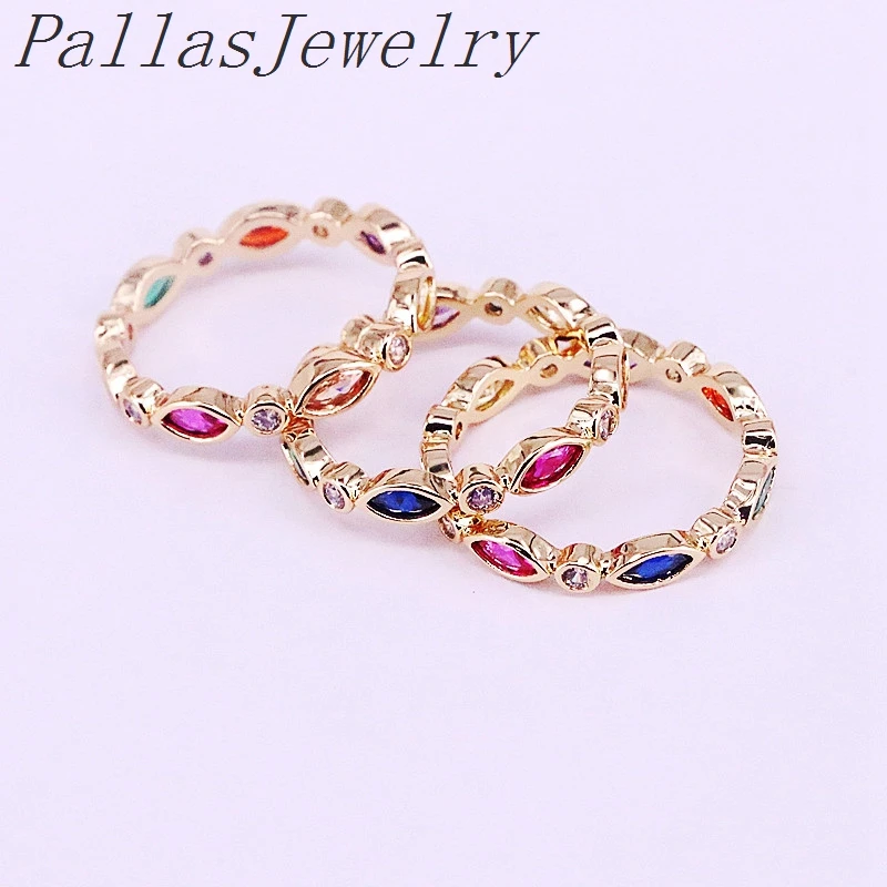 10Pcs New Fashion MultiColor Rainbow Cubic Zircon Wedding Ring for Women Gold-Color colorful Cz Paved Ring
10Pcs New Fashion MultiColor Rainbow Cubic Zircon Wedding Ring for Women Gold-Color colorful Cz Paved Ring