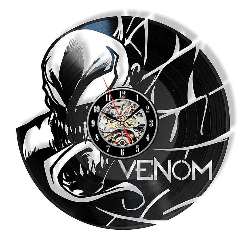 Saat Wandklok Vinyl Record Wall Clock Design Decorative Bedroom Vintage Retro Movie Theme Venom Clocks Watch Home Decor Silent
Saat Wandklok Vinyl Record Wall Clock Design Decorative Bedroom Vintage Retro Movie Theme Venom Clocks Watch Home Decor Silent