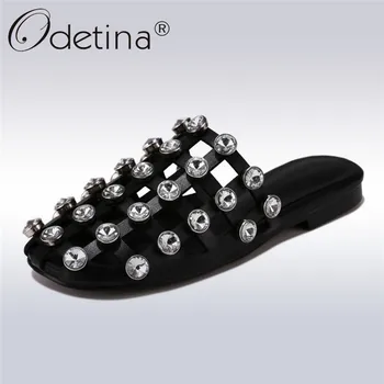 Odetina 2019 New Fashion Women Outside Slippers Crystal Slip On Beach Shoes Casual Slippers Ladies Checkered Shoes Big Size 43
Odetina 2019 New Fashion Women Outside Slippers Crystal Slip On Beach Shoes Casual Slippers Ladies Checkered Shoes Big Size 43