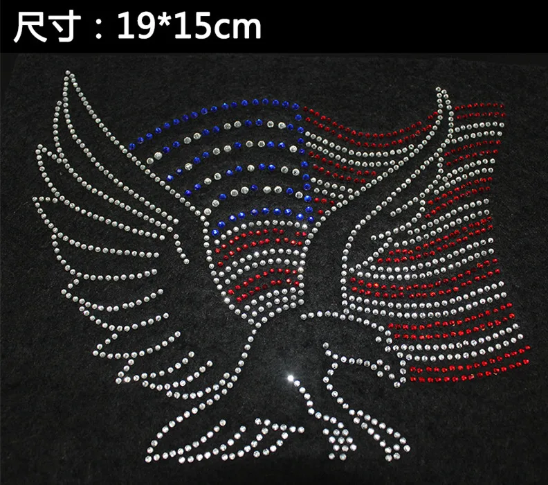 2pc/lot Eagle hot fix rhinestone transfer motifs iron rhinestone appliques design stone for shirt bag
2pc/lot Eagle hot fix rhinestone transfer motifs iron rhinestone appliques design stone for shirt bag