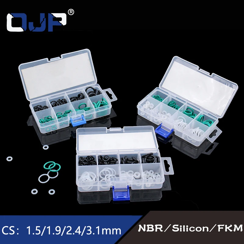 Mini 120PCS 8Sizes Rubber/ Silicone Ring VMQ NBR O Ring Viton Seal Assortment Sealing O-ring Set Kit silicon Nitrile Gasket Box
Mini 120PCS 8Sizes Rubber/ Silicone Ring VMQ NBR O Ring Viton Seal Assortment Sealing O-ring Set Kit silicon Nitrile Gasket Box