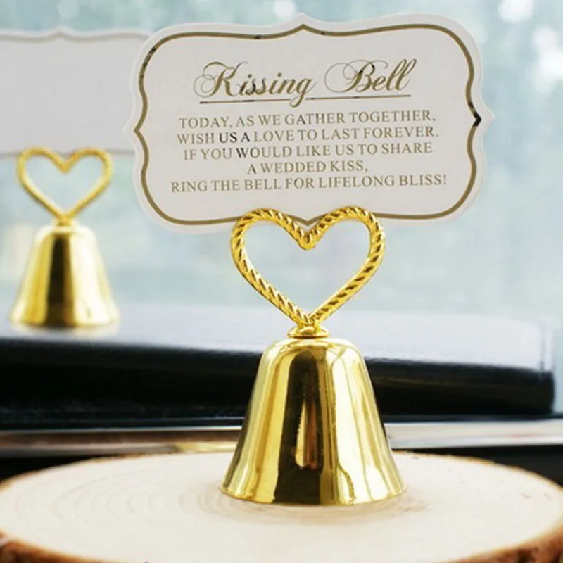 50PCS Gold Kissing Bell Place Card Holder with Matching Paper Card Wedding Bridal Shower Party Table Decor Supplies Favors
50PCS Gold Kissing Bell Place Card Holder with Matching Paper Card Wedding Bridal Shower Party Table Decor Supplies Favors
