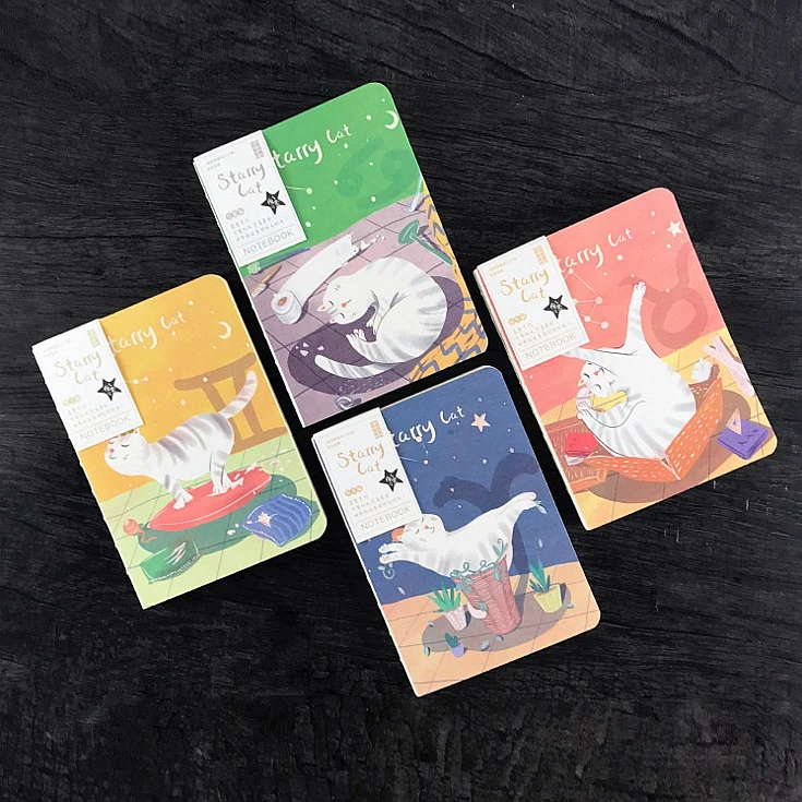 Starry Cat" Cute Diary Study Notebook Travel Journal Memo Grid Blank Lined Papers Stationery Gift
Starry Cat" Cute Diary Study Notebook Travel Journal Memo Grid Blank Lined Papers Stationery Gift