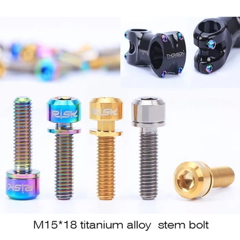 M5x18mm Bicycle Stem Bolt Titanium Mountain Bike Ultralight Stem rainbow Ti Screw with Washers Gasket 6pcs/set
M5x18mm Bicycle Stem Bolt Titanium Mountain Bike Ultralight Stem rainbow Ti Screw with Washers Gasket 6pcs/set