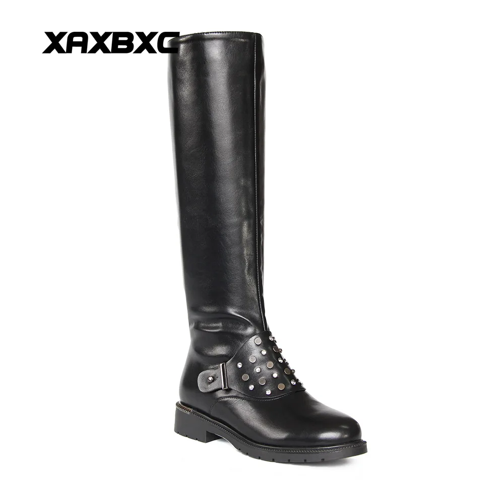 2019 New Winter Autumn Leather Crystal Low Heels Knee High Boots Women Short Fur Plush Snow Long Boots Ladies Mujer Shoes
2019 New Winter Autumn Leather Crystal Low Heels Knee High Boots Women Short Fur Plush Snow Long Boots Ladies Mujer Shoes