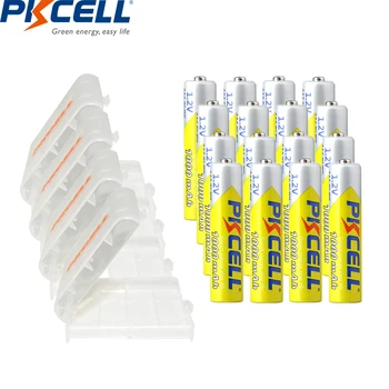 16 X PKCELL AAA 1.2V NIMH Battery 1000MAH AAA Rechargeable Batteries Ni-MH 3A Bateria and 4Pcs Battery storage Hold Case Box
16 X PKCELL AAA 1.2V NIMH Battery 1000MAH AAA Rechargeable Batteries Ni-MH 3A Bateria and 4Pcs Battery storage Hold Case Box