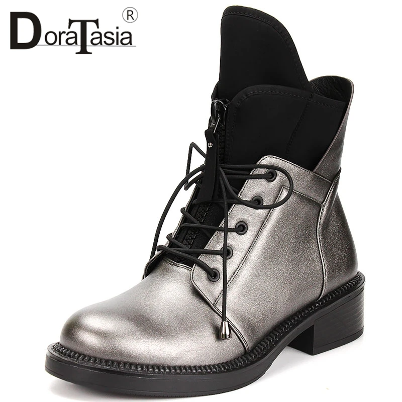DORATASIA 2019 New Fashion Hot Sale Large Size 35-41 Zip Up Ankle Boots Women Shoes Heels Leisure Lace Up Shoes Woman Boots
DORATASIA 2019 New Fashion Hot Sale Large Size 35-41 Zip Up Ankle Boots Women Shoes Heels Leisure Lace Up Shoes Woman Boots