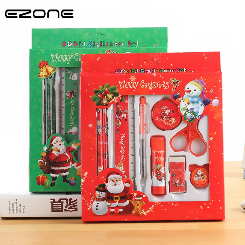 EZONE 1PC Christmas Stationery Set Kids Gift Box Children School Supplies Set Birthday Gift Primary Student Prize Random Color
EZONE 1PC Christmas Stationery Set Kids Gift Box Children School Supplies Set Birthday Gift Primary Student Prize Random Color