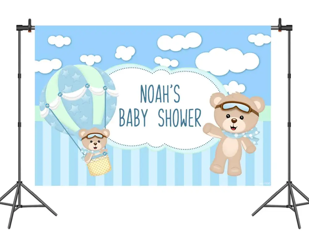 Sensfun Boys Baby Shower Birthday Party Backdrop For Photo Studio Plush Toy Bear Hot Air Balloon Clouds Backgrounds Custom 7x5ft
Sensfun Boys Baby Shower Birthday Party Backdrop For Photo Studio Plush Toy Bear Hot Air Balloon Clouds Backgrounds Custom 7x5ft