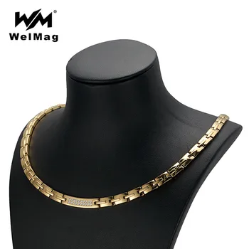 WelMag Health Energy Necklaces Crystal Hematite Magnetic Necklace for Women Men Dropship 2019 Gold Color Jewelry Adjustable
WelMag Health Energy Necklaces Crystal Hematite Magnetic Necklace for Women Men Dropship 2019 Gold Color Jewelry Adjustable