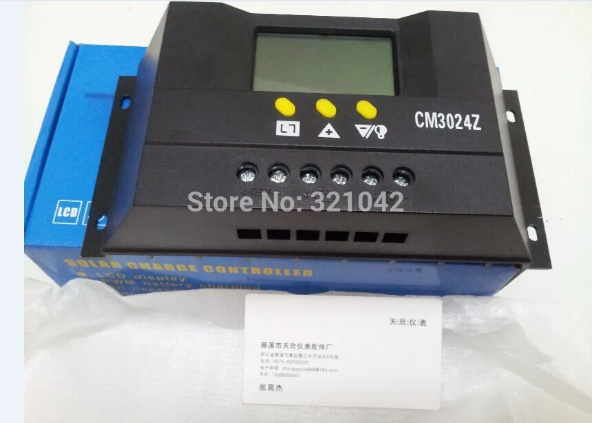 hot Selling Solar Regulator CM3024Z PWM LCD Display 30A 12/24V Solar Charge Controller
hot Selling Solar Regulator CM3024Z PWM LCD Display 30A 12/24V Solar Charge Controller