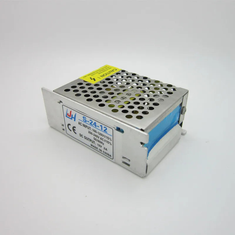 AC 100V-220V DC 12V 2A 24W Regulated Switching Power Supply Swich Driver Voltage Transformer for LED Strip Light Free Shipping
AC 100V-220V DC 12V 2A 24W Regulated Switching Power Supply Swich Driver Voltage Transformer for LED Strip Light Free Shipping
