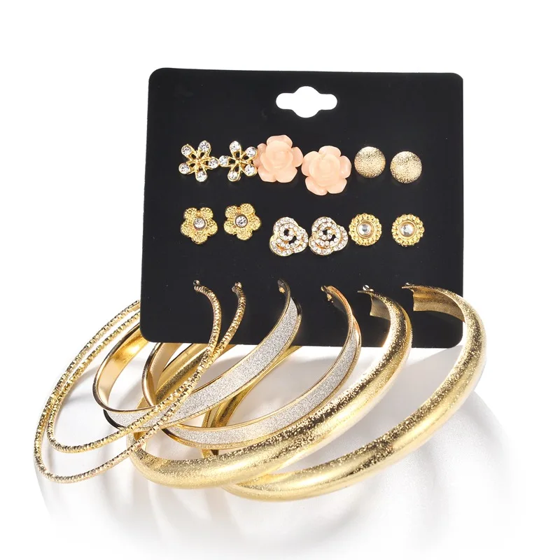 Variety Of Bifferent Sizes Suit Gold/silve Earrings For Women New Arrive Large Round Femme Party Fashion Jewelry Accessories 273
Variety Of Bifferent Sizes Suit Gold/silve Earrings For Women New Arrive Large Round Femme Party Fashion Jewelry Accessories 273