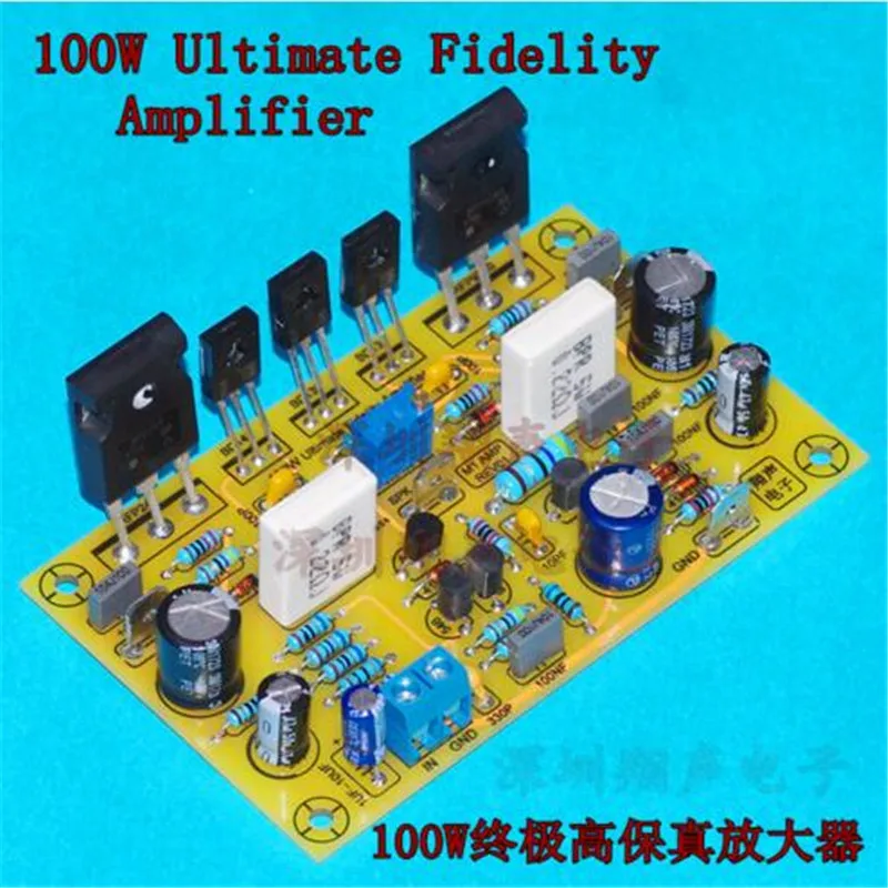 100W diy audio Ultimate Fidelity Amplifier board MOS tube IRFP240 IRFP9240 class AB FET amplifier board finished board 1pcs
100W diy audio Ultimate Fidelity Amplifier board MOS tube IRFP240 IRFP9240 class AB FET amplifier board finished board 1pcs